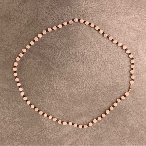 Light Pink Agate Necklace - Picture 4 of 5